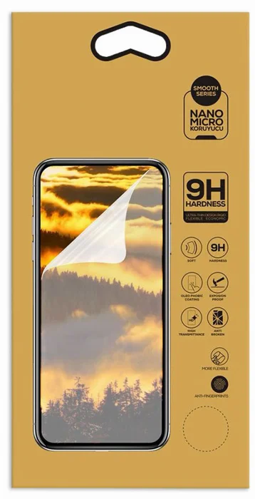 Huawei Mate 10 Lite Ekran Koruyucu Gold Nano Esnek Film Kırılmaz - Şeffaf