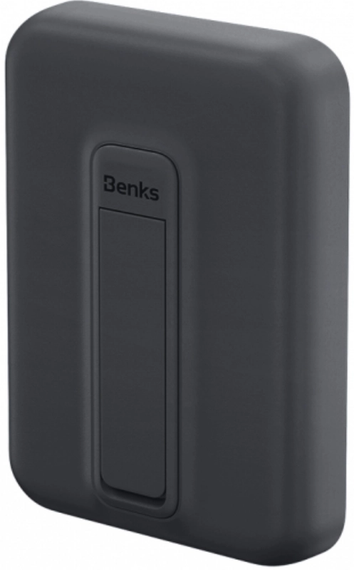 Benks MP09 Magsafe Magnetik Standlı İnce Tasarımlı Powerbank 6000mAh - Siyah