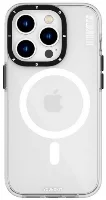 Apple iPhone 14 Pro Max Kılıf Magsafe Şarj Özellikli YoungKit Crystal Color Serisi Kapak - Şeffaf