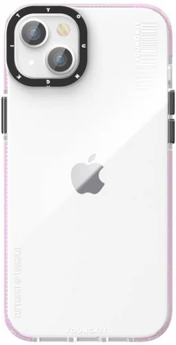 Apple iPhone 14 Kılıf Magsafe Şarj Özellikli YoungKit Exquisite Serisi Kapak - Pembe