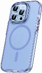 Apple iPhone 15 Pro Max Kılıf Airbagli Magsafe Wireless Şarj Özellikli Zore Klaptika Kapak - Mavi