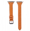 ​​​Apple Watch Ultra 49mm Kordon KRD-28 Deri Strap Kayış - Kahve