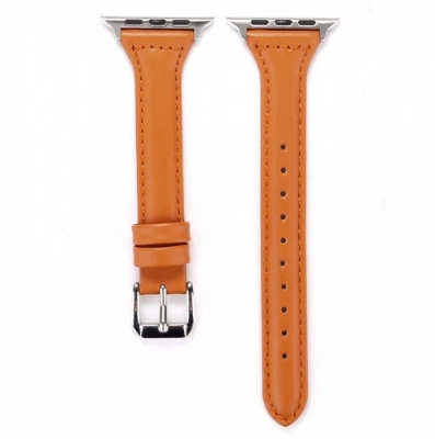 ​​​Apple Watch Ultra 49mm Kordon KRD-28 Deri Strap Kayış - Kahve