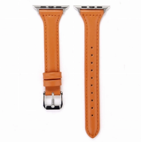 ​​​Apple Watch Ultra 49mm Kordon KRD-28 Deri Strap Kayış - Kahve