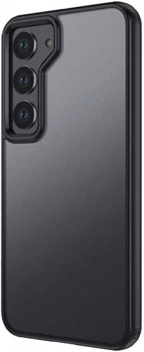 Samsung Galaxy S24 Kılıf Volks Serisi Kenarları Silikon Arkası Şeffaf Sert Kapak - Siyah