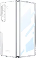 Galaxy Z Fold 6 Kılıf Zore Full Camlı Kıpta Kapak - Şeffaf