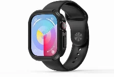 Apple Watch 10 42mm Silikon TPU Kasa Koruyucu Zore Watch Gard 17 - Siyah