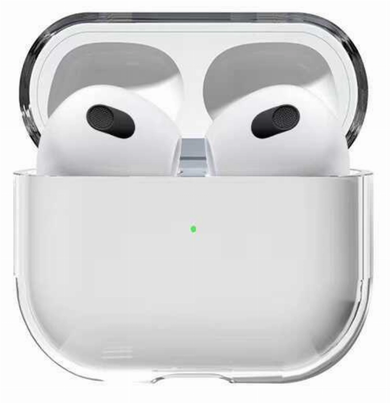 Apple Airpods 3. Nesil Kılıf Şeffaf Sert Kristal Zore Airbag 14 (6.1) Kılıf - Şeffaf