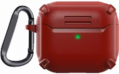 Apple Airpods 3. Nesil Kılıf Zore Airbag 26 Silikon - Kırmızı