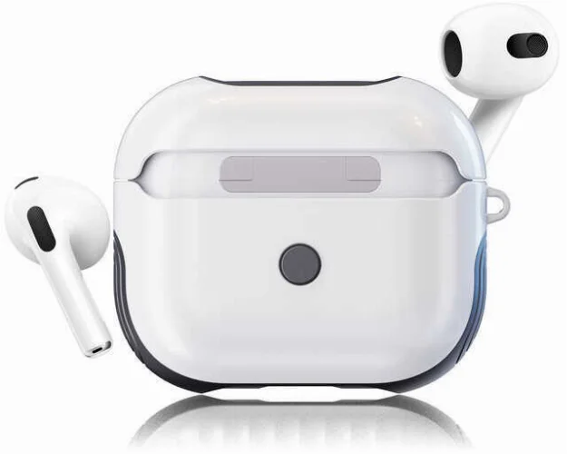 Apple Airpods 3. Nesil Kılıf Zore Shockproof Silikon - Beyaz