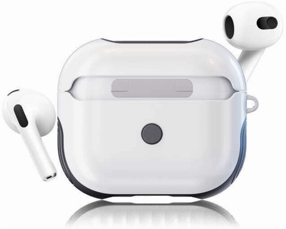 Apple Airpods 3. Nesil Kılıf Zore Shockproof Silikon - Beyaz