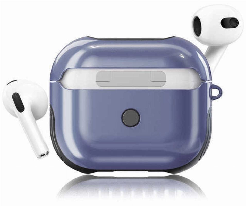 Apple Airpods 3. Nesil Kılıf Zore Shockproof Silikon - Mavi