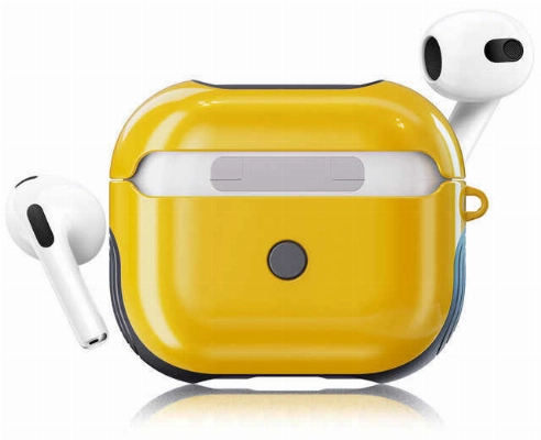 Apple Airpods 3. Nesil Kılıf Zore Shockproof Silikon - Sarı