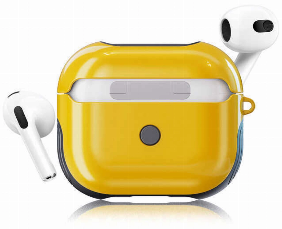 Apple Airpods 3. Nesil Kılıf Zore Shockproof Silikon - Sarı