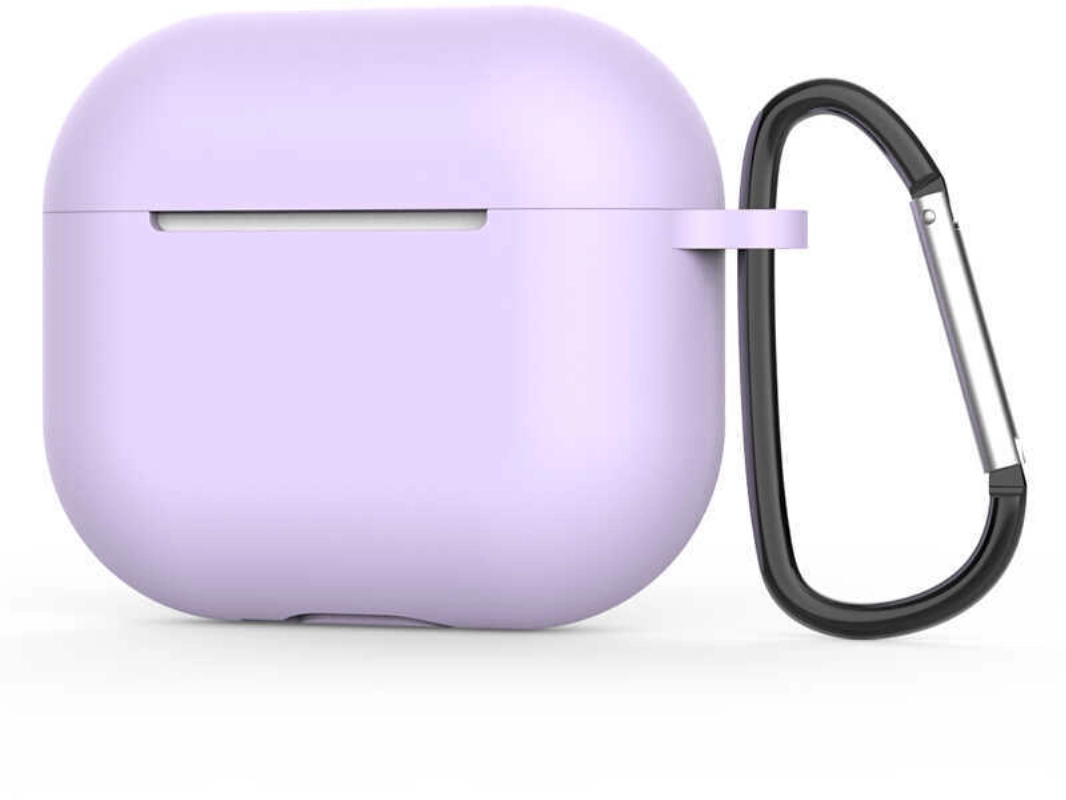 Apple Airpods 3. Nesil Zore Standart Silikon Kılıf - Lila