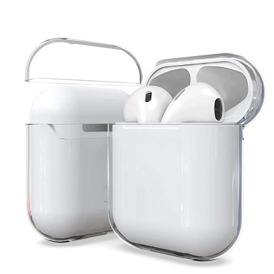 Apple Airpods Kılıf Şeffaf Sert Kristal Zore Airbag 14 (6.1) Kılıf - Şeffaf