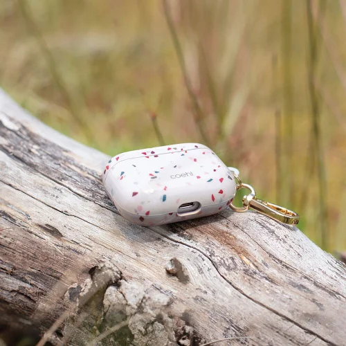 Apple Airpods Pro Kılıf Mozaik Desenli Coehl Terrazzo Kapak - Pembe