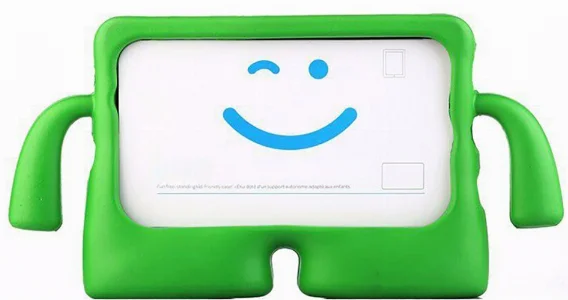 Apple iPad 10.9 2022 (10. Nesil) Kılıf Çocuklar İçin Standlı Eğlenceli Korumalı Silikon Tablet Kılıfı - Yeşil