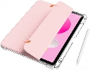 Apple iPad 10.9 2022 (10. Nesil) ​Kılıf Magnetik Ayrılabilen Airbagli Sliding Silikon Tablet Kapak - Pembe