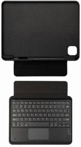 Apple iPad 10.9 2022 (10. Nesil) Klavyeli Kılıf Zore Border Keyboard Bluetooh Bağlantılı Standlı Tablet Kılıfı - Siyah