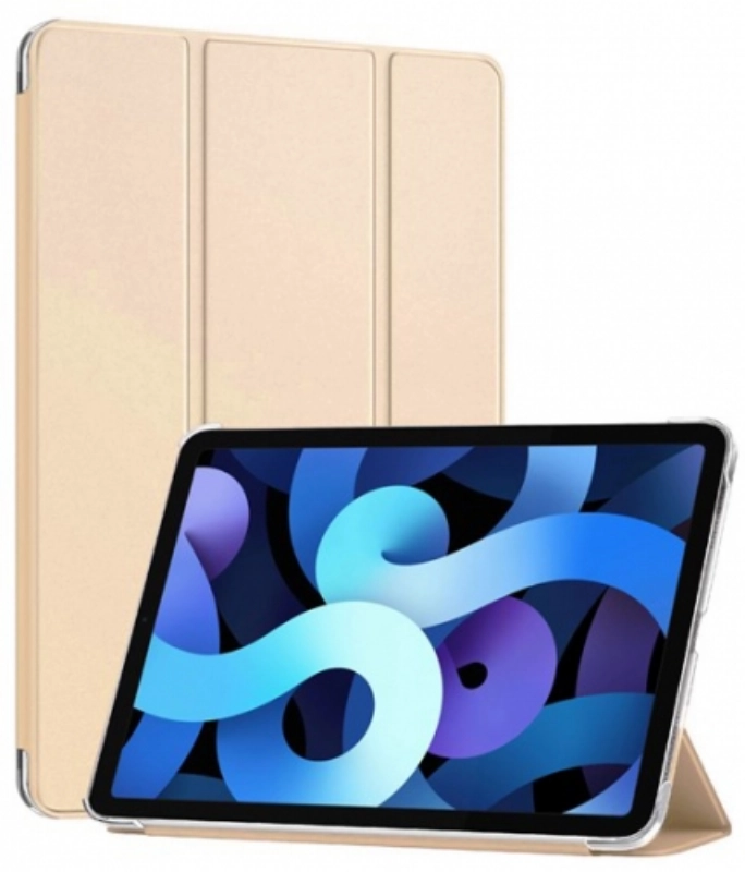 Apple iPad 10.9 2022 (10. Nesil) Tablet Kılıfı 1-1 Standlı Smart Cover Kapak - Gold