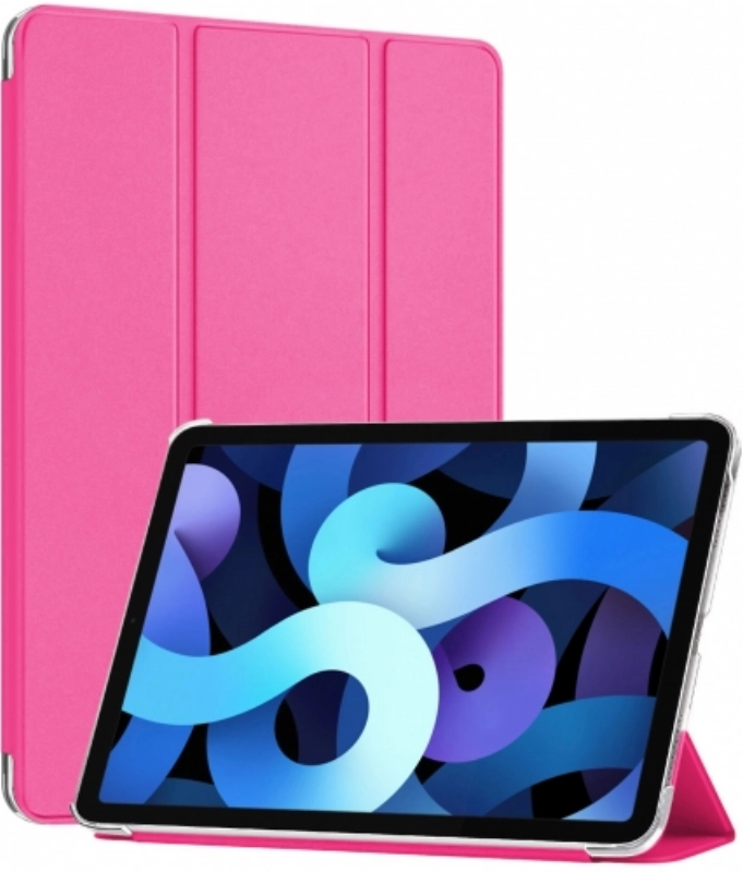 Apple iPad 10.9 2022 (10. Nesil) Tablet Kılıfı 1-1 Standlı Smart Cover Kapak - Pembe