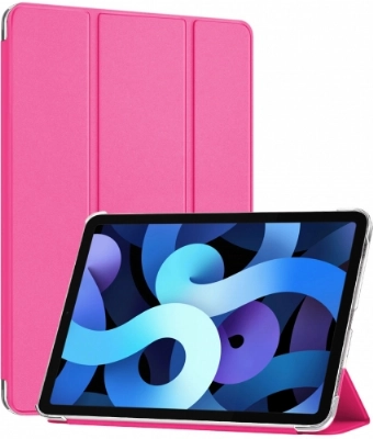 Apple iPad Air 10.9 2022 (5.Nesil) Tablet Kılıfı 1-1 Standlı Smart Cover Kapak - Pembe