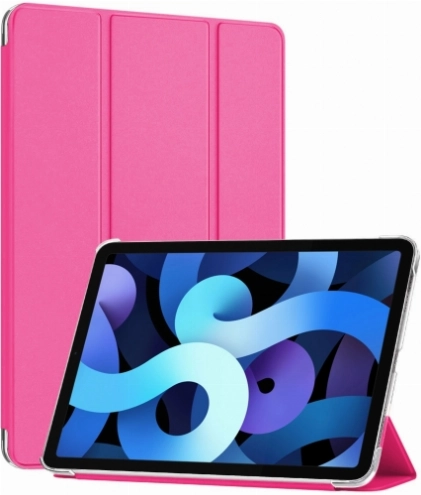 Apple iPad Air 10.9 2022 (5.Nesil) Tablet Kılıfı 1-1 Standlı Smart Cover Kapak - Pembe