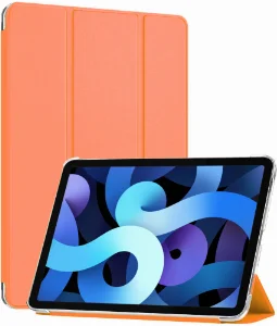Apple iPad Air 10.9 2022 (5.Nesil) Tablet Kılıfı 1-1 Standlı Smart Cover Kapak - Turuncu