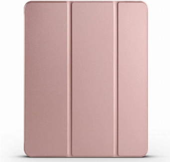 Apple iPad Air 10.9 2022 (5.Nesil) Tablet Kılıfı Flip Smart Standlı Kalem Bölmeli Akıllı Kapak Smart Cover - Rose Gold