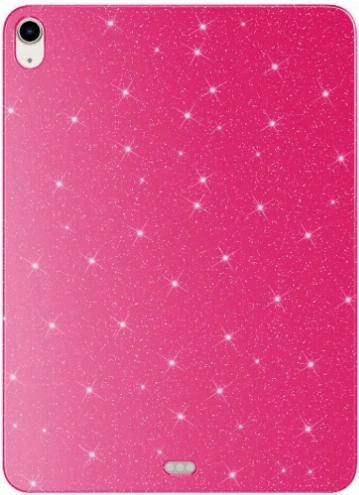 Apple iPad Air 10.9 2022 (5.Nesil) Tablet Kılıfı  Glittered Shiny Look Tablet Koton Case - Pembe Koyu