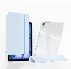 Apple iPad Air 11 2024 ​Kılıf Magnetik Ayrılabilen Airbagli Sliding Silikon Tablet Kapak - Mavi Açık