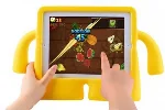 Apple iPad Air 11 2024 Kılıf Standlı Çocuklar İçin Renkli Koruyucu iBuy Tablet Kapak - Mavi
