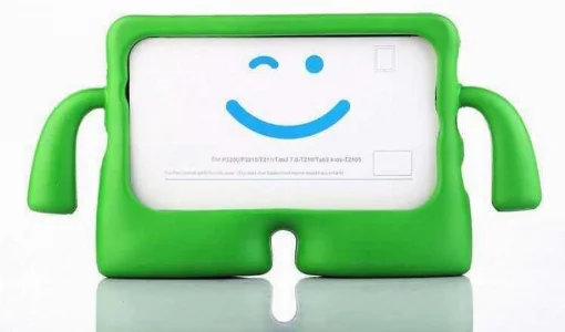 Apple iPad Air 11 2024 Kılıf Standlı Çocuklar İçin Renkli Koruyucu iBuy Tablet Kapak - Yeşil