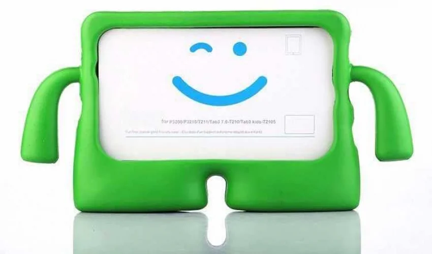 Apple iPad Air 11 2024 Kılıf Standlı Çocuklar İçin Renkli Koruyucu iBuy Tablet Kapak - Yeşil