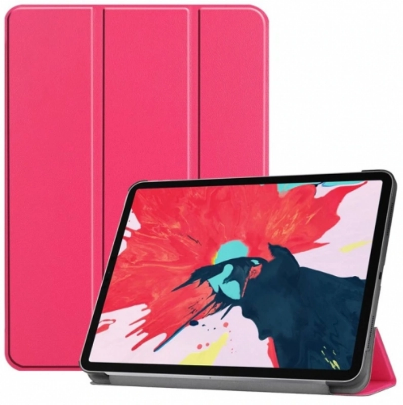 Apple iPad Air 11 2024 Tablet Kılıfı Flip Smart Standlı Akıllı Kapak Smart Cover - Pembe