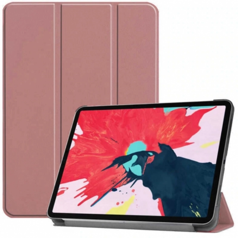 Apple iPad Air 11 2024 Tablet Kılıfı Flip Smart Standlı Akıllı Kapak Smart Cover - Rose Gold