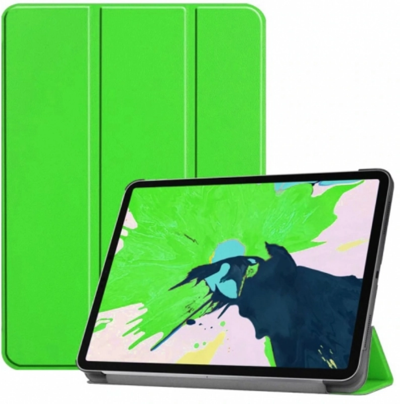 Apple iPad Air 11 2024 Tablet Kılıfı Flip Smart Standlı Akıllı Kapak Smart Cover - Yeşil