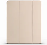 Apple iPad Air 11 2024 Tablet Kılıfı Flip Smart Standlı Kalem Bölmeli Akıllı Kapak Smart Cover - Gold