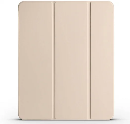 Apple iPad Air 11 2024 Tablet Kılıfı Flip Smart Standlı Kalem Bölmeli Akıllı Kapak Smart Cover - Gold