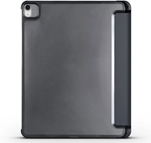 Apple iPad Air 11 2024 Tablet Kılıfı Flip Smart Standlı Kalem Bölmeli Akıllı Kapak Smart Cover - Gri