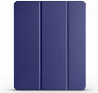 Apple iPad Air 11 2024 Tablet Kılıfı Flip Smart Standlı Kalem Bölmeli Akıllı Kapak Smart Cover - Lacivert