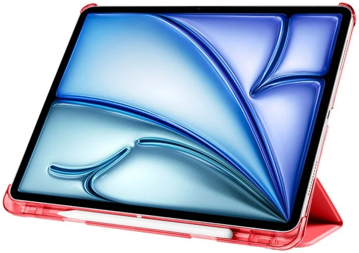 Apple iPad Air 11 2024 Tablet Kılıfı Flip Smart Standlı Kalem Bölmeli Akıllı Kapak Smart Cover - Lacivert