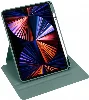 Apple iPad Air 11 2024 Tablet Kılıfı Termik Kalem Bölmeli Dönebilen Standlı Kapak - Gri