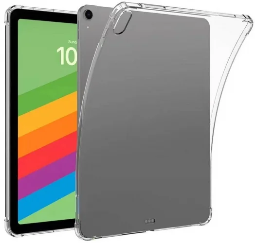 Apple iPad Air 13 2024 Kılıf Tablet Nitro Anti Shock Köşeleri Airbag Silikon Kapak - Şeffaf