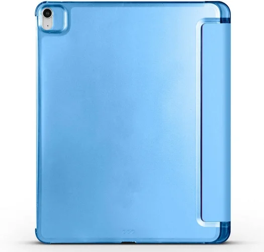 Apple iPad Air 13 2024 Tablet Kılıfı Flip Smart Standlı Kalem Bölmeli Akıllı Kapak Smart Cover - Gri