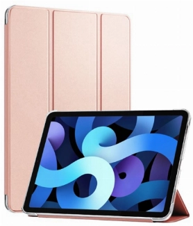 Apple iPad Air 4 10.9 inç 2020  Tablet Kılıfı 1-1 Standlı Smart Cover Kapak - Rose Gold