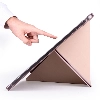 Apple iPad Air 4 10.9 inç 2020  Tablet Kılıfı Standlı Tri Folding Kalemlikli Silikon Smart Cover - Pembe