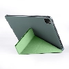 Apple iPad Air 4 10.9 inç 2020  Tablet Kılıfı Standlı Tri Folding Kalemlikli Silikon Smart Cover - Yeşil