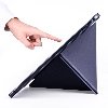 Apple iPad Pro 12.9 inç 2020 Tablet Kılıfı Standlı Tri Folding Kalemlikli Silikon Smart Cover - Mor